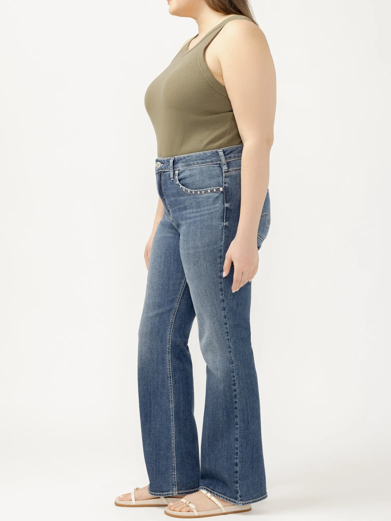 Avery High Rise Bootcut Jeans Plus Size