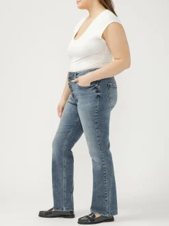 Avery High Rise Slim Bootcut Jeans Plus Size