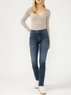 Avery High Rise Straight Leg Jeans