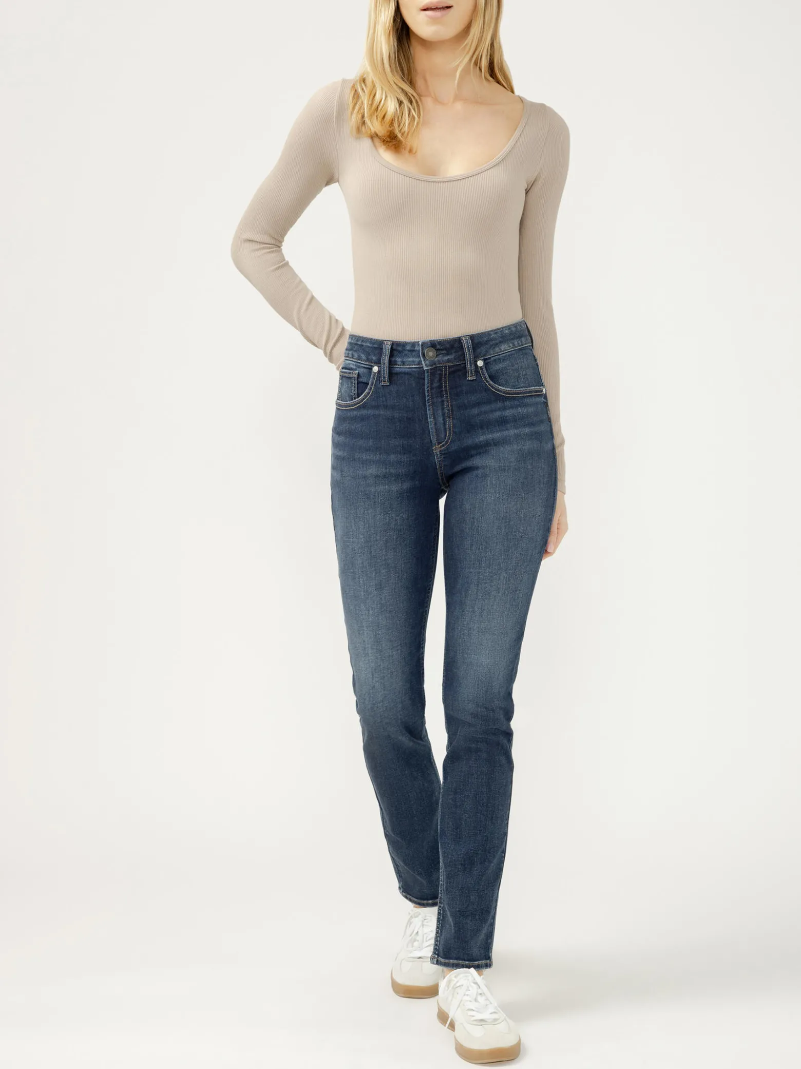 Avery High Rise Straight Leg Jeans