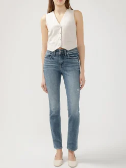 Avery High Rise Straight Leg Jeans