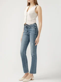 Avery High Rise Straight Leg Jeans