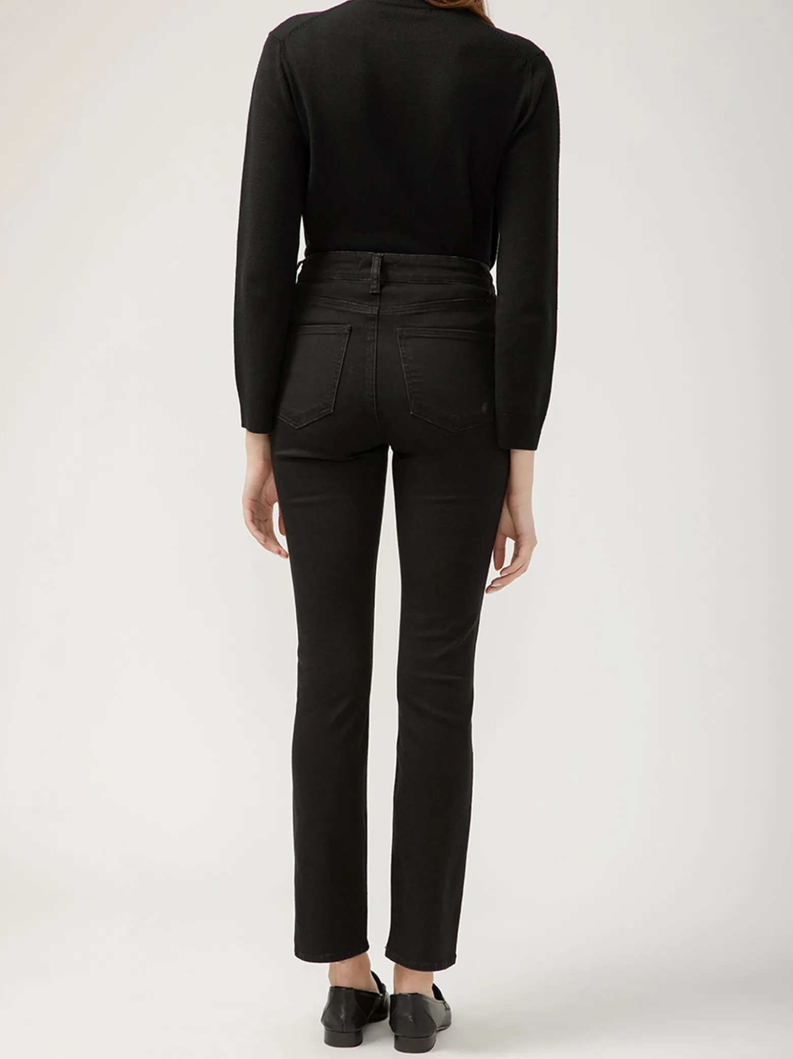 Avery High Rise Straight Leg Luxe Stretch Jeans