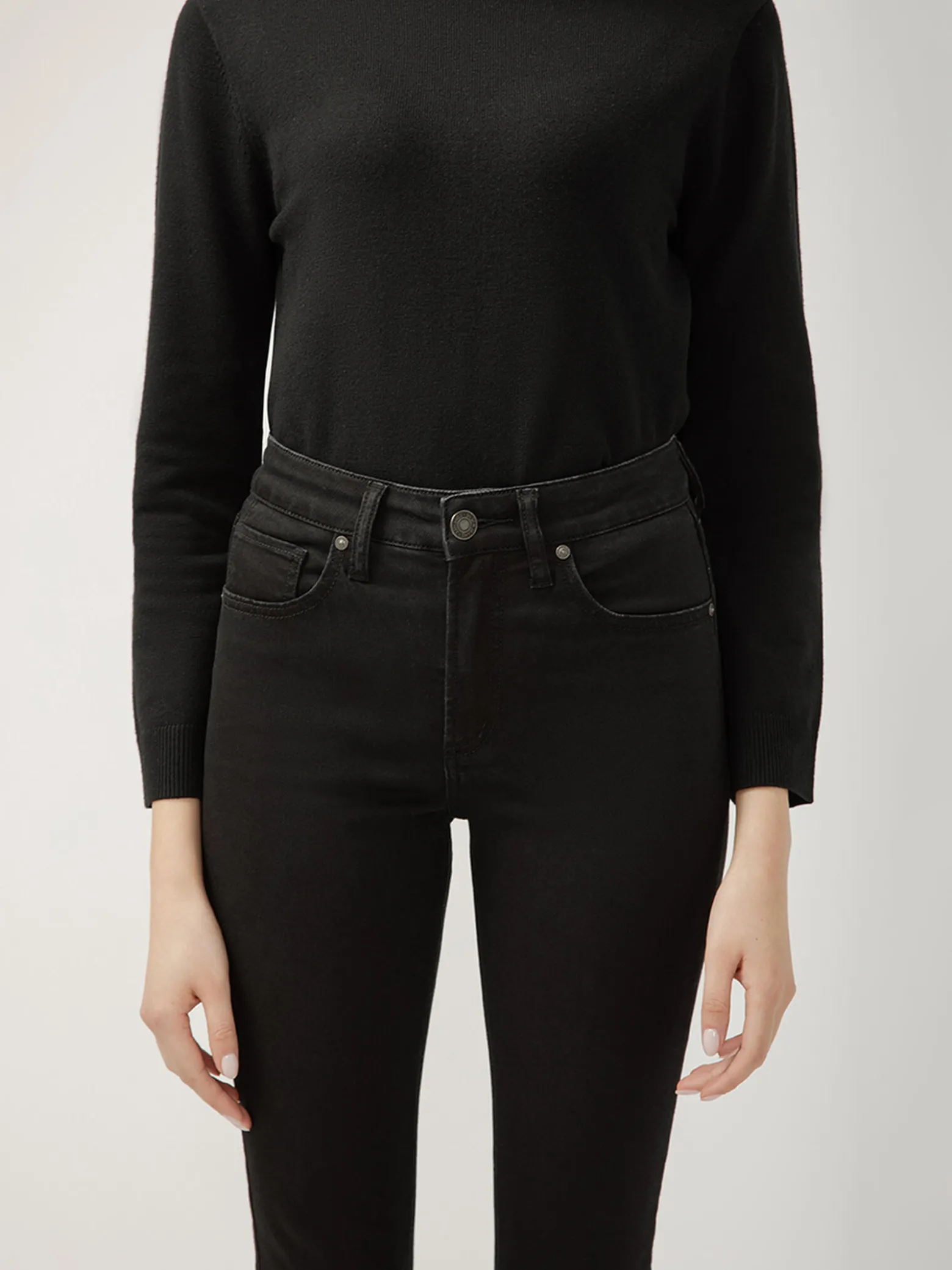 Avery High Rise Straight Leg Luxe Stretch Jeans