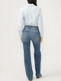 Avery High Rise Trouser Leg Jeans