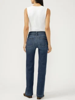 Avery High Rise Trouser Leg Luxe Stretch Jeans