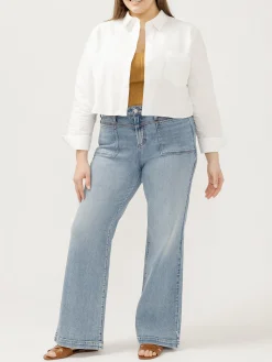 Avery High Rise Trouser Leg Jeans Plus Size