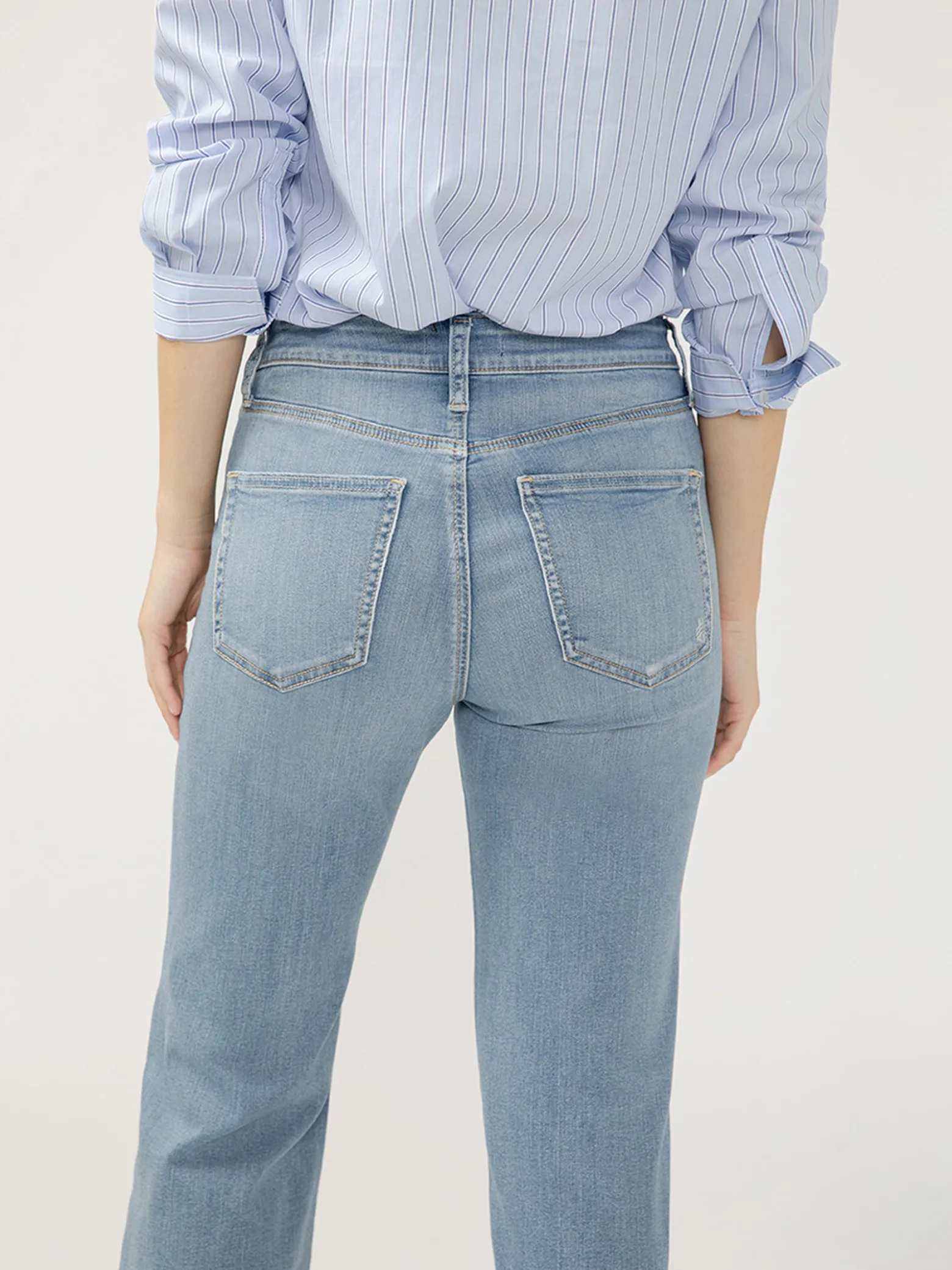 Avery High Rise Trouser Leg Jeans