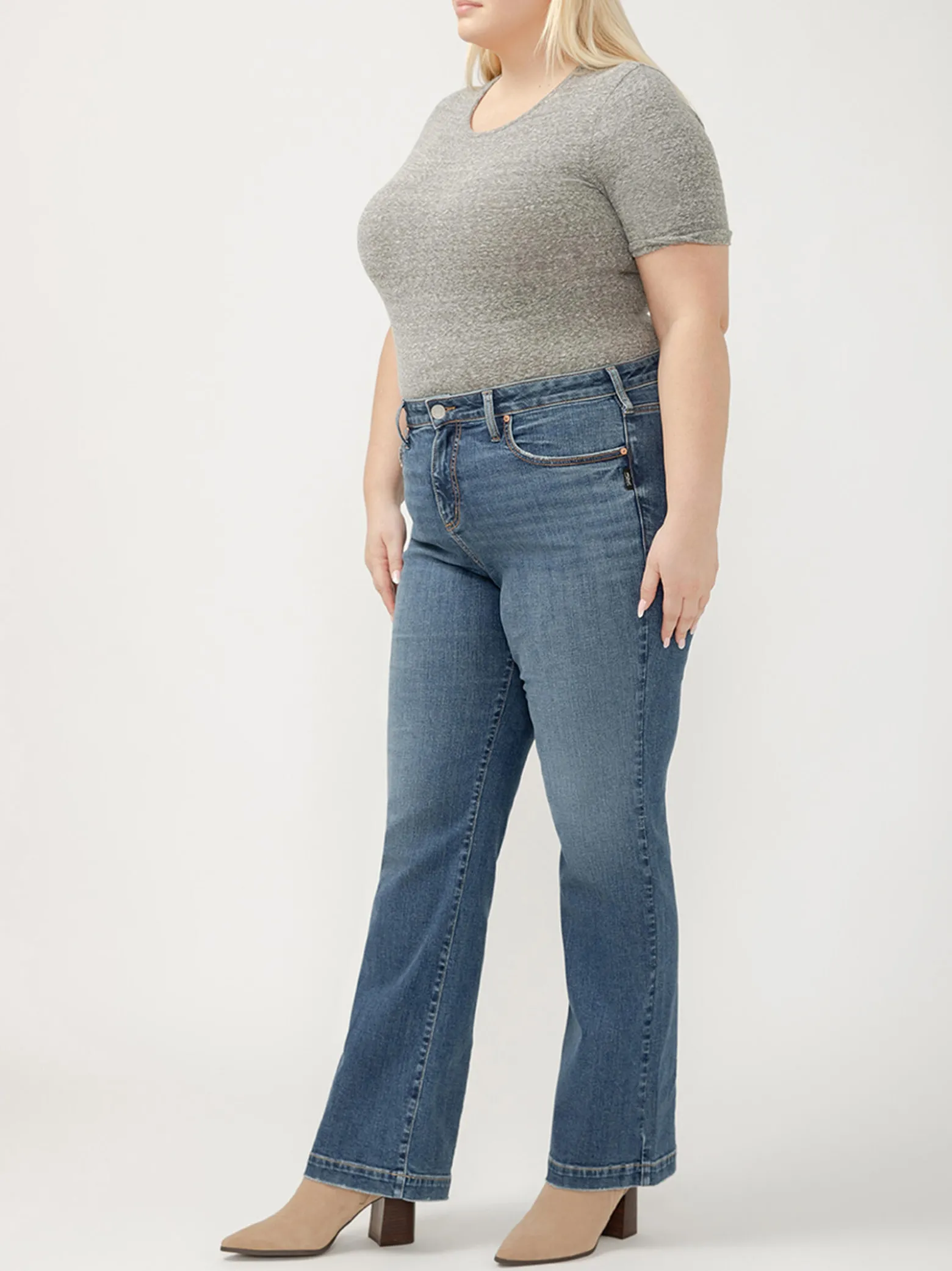 Avery High Rise Trouser Leg Jeans Plus Size