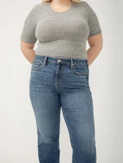 Avery High Rise Trouser Leg Jeans Plus Size