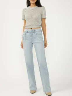 Avery High Rise Trouser Leg Jeans