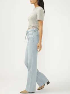 Avery High Rise Trouser Leg Jeans