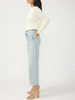 Avery High Rise Wide Leg Cropped Jeans