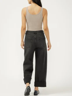 Be Easy High Rise Wide Leg Cropped Jeans