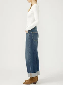 Be Easy High Rise Wide Leg Cropped Jeans