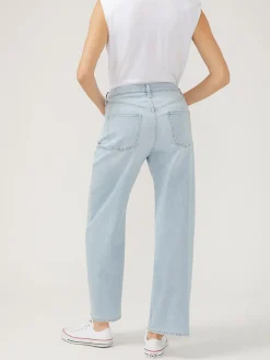 Be Easy Straight Leg Drawstring Jeans