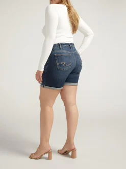 Boyfriend Mid Rise Shorts Plus Size