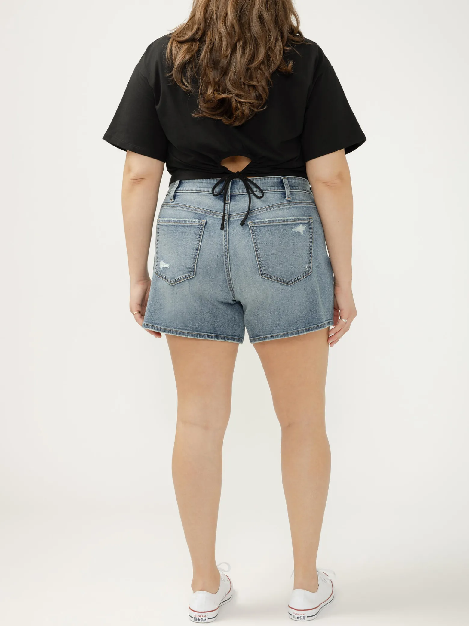 Boyfriend Mid Rise Shorts Plus Size