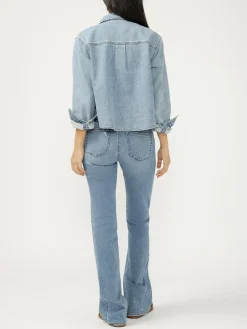 Button Front Knit Flex Shirt