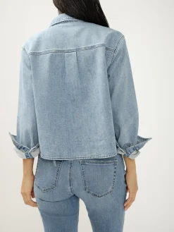 Button Front Knit Flex Shirt