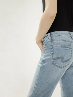Chelsea Mid Rise Straight Leg Jeans