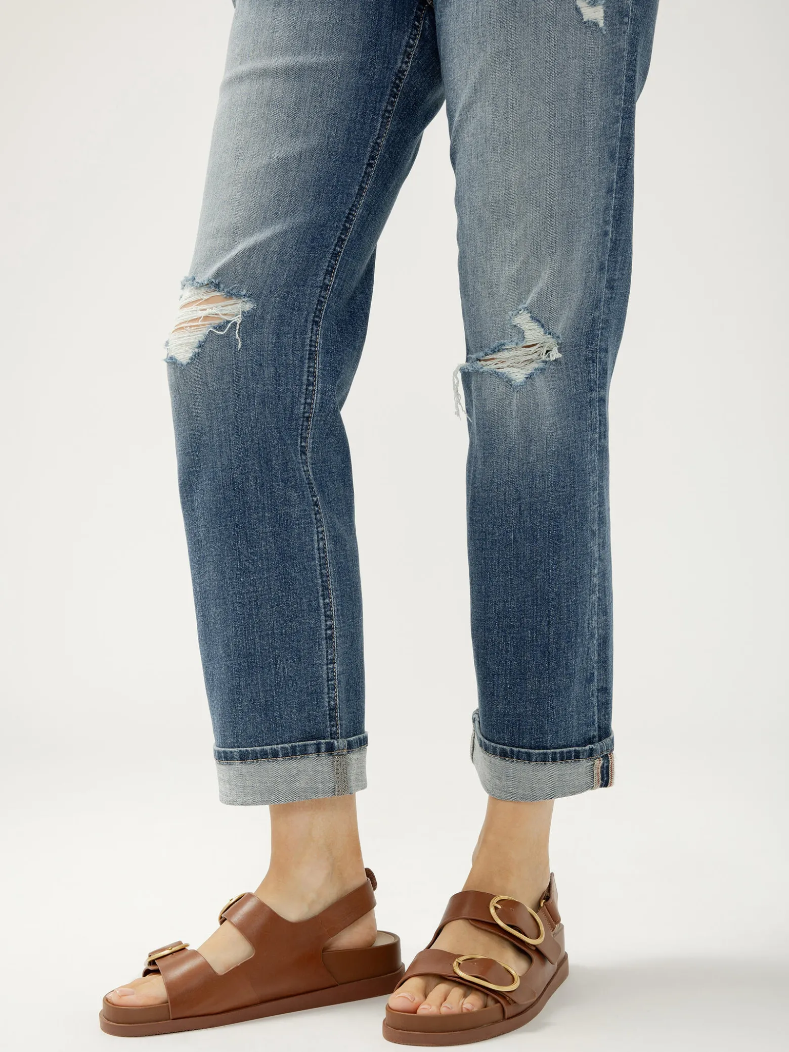 Chelsea Mid Rise Straight Leg Jeans