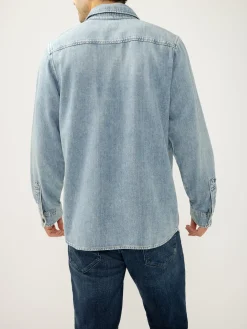 Denim Button-Up Shirt