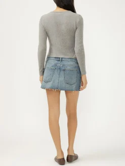 Denim Micro Mini Skirt