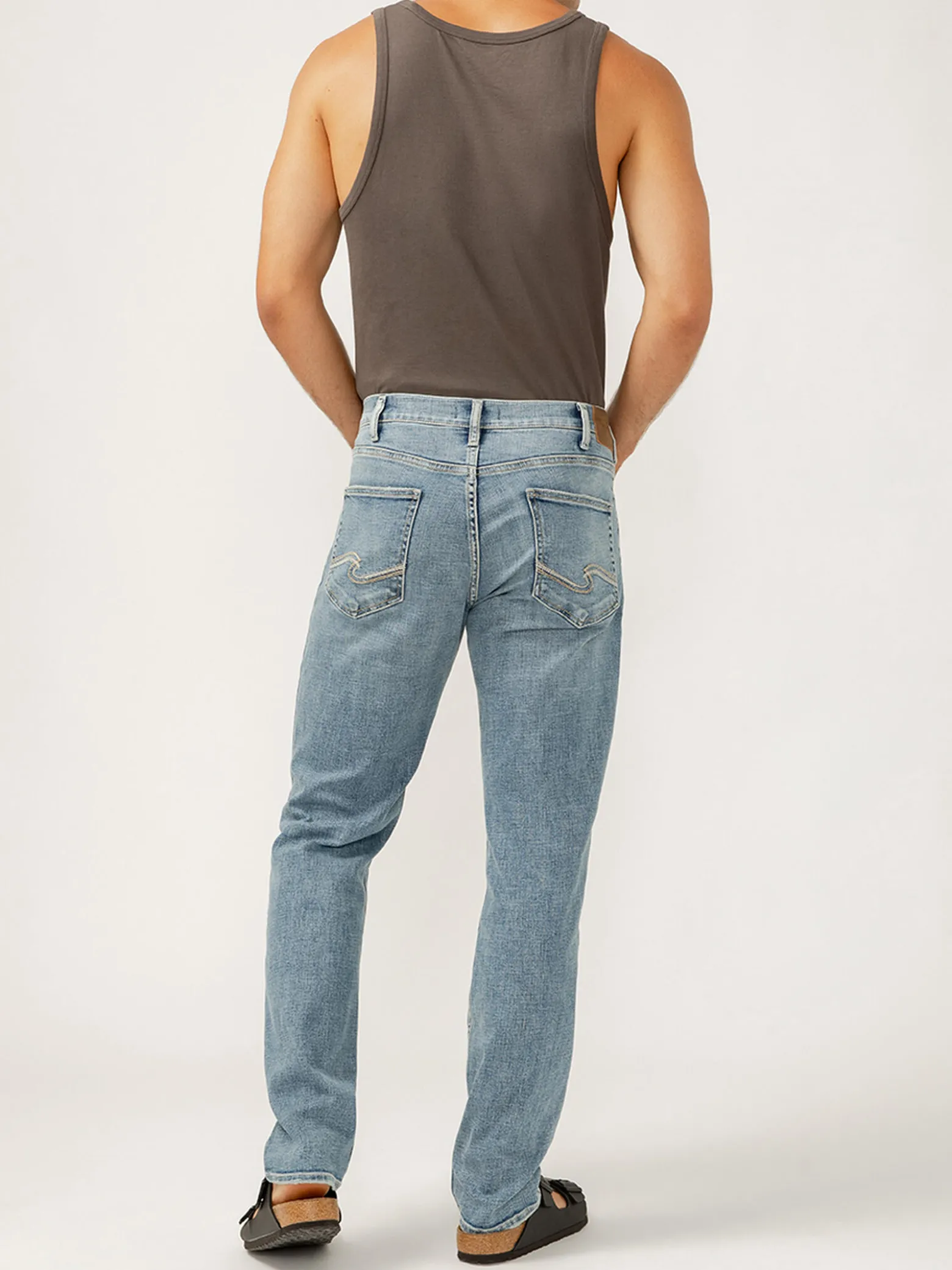 Eddie Relaxed Fit Slim Straight Leg Luxe Heritage Jeans