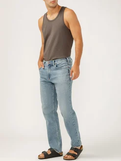 Eddie Relaxed Fit Slim Straight Leg Luxe Heritage Jeans