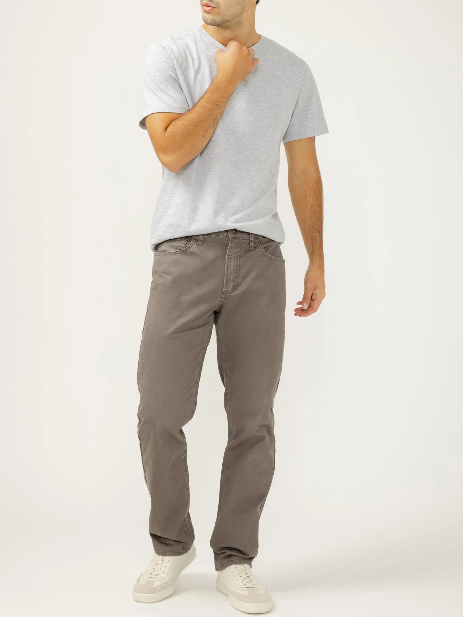 Eddie Relaxed Fit Slim Straight Leg Essential Twill Pants