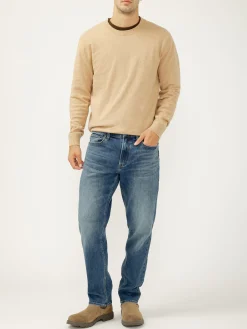 Eddie Relaxed Fit Slim Straight Leg Jeans