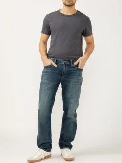 Eddie Relaxed Fit Slim Straight Leg Jeans