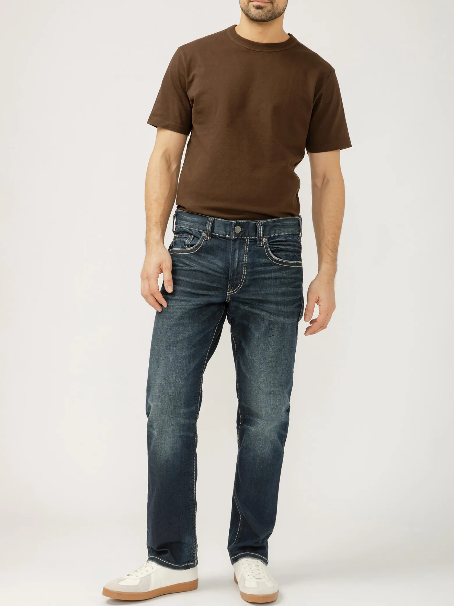 Eddie Relaxed Fit Slim Straight Leg Jeans