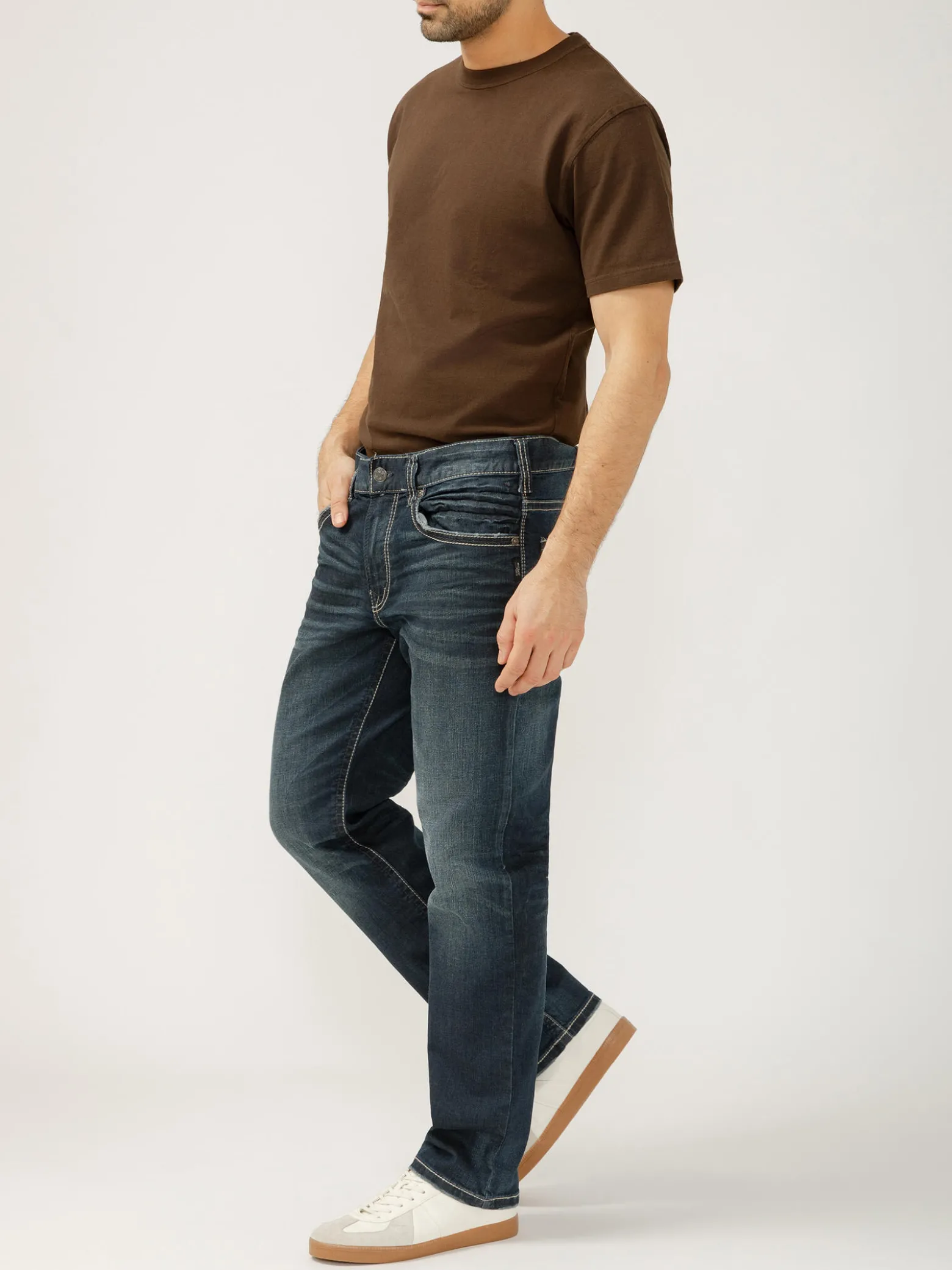 Eddie Relaxed Fit Slim Straight Leg Jeans
