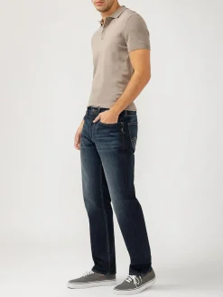 Eddie Relaxed Fit Slim Straight Leg Jeans