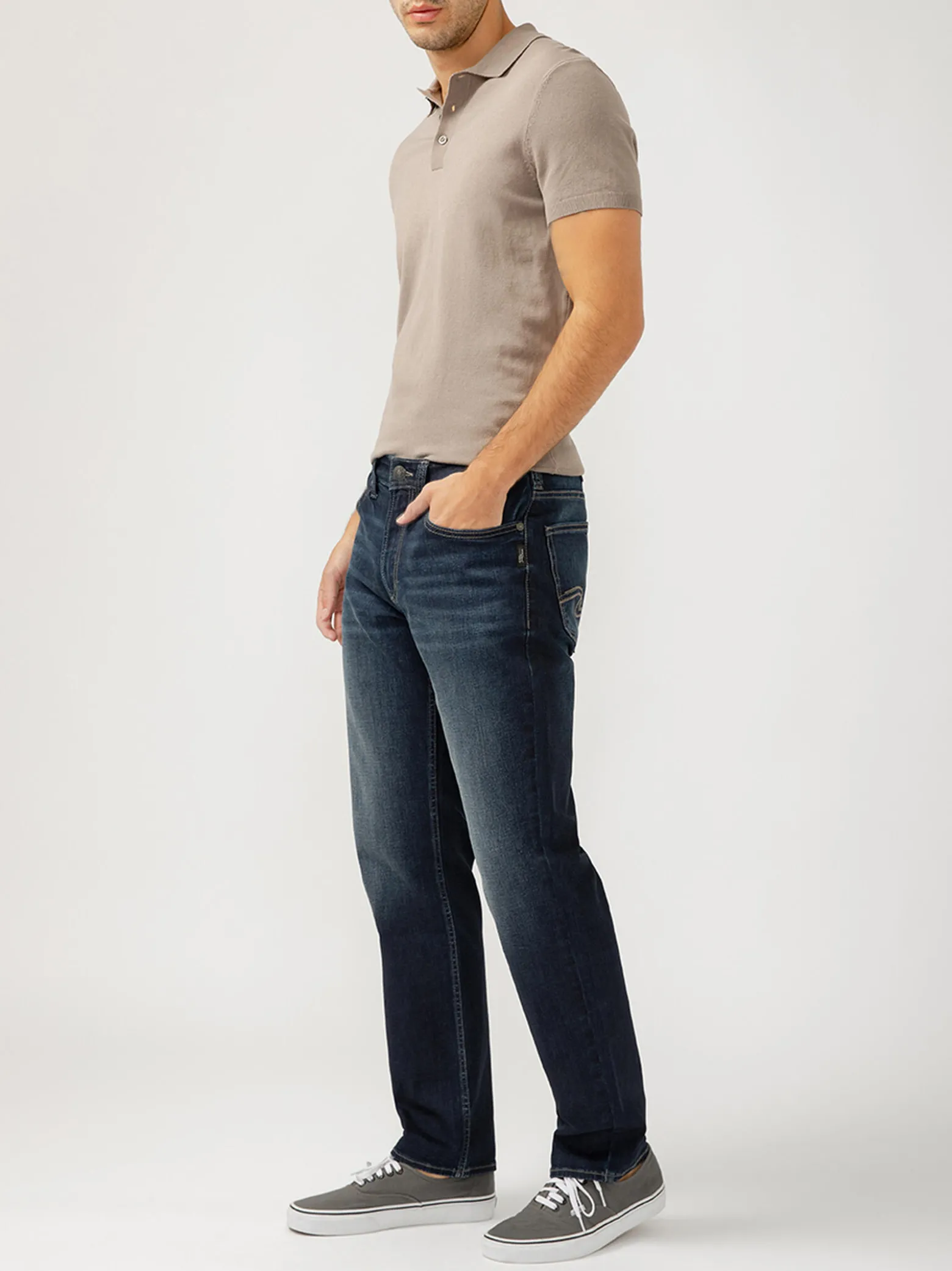 Eddie Relaxed Fit Slim Straight Leg Jeans