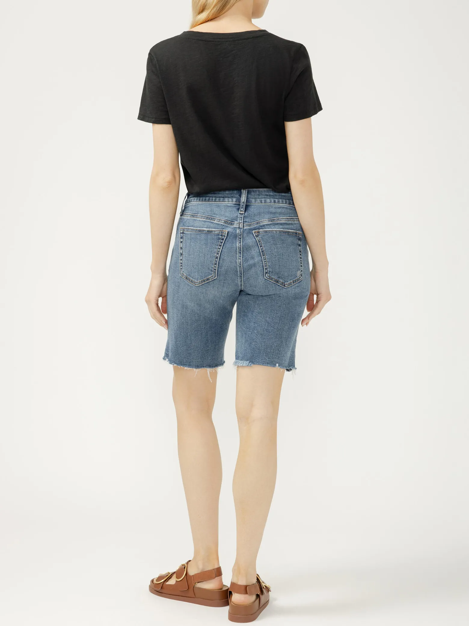 Elyse Mid Rise Bermuda Shorts