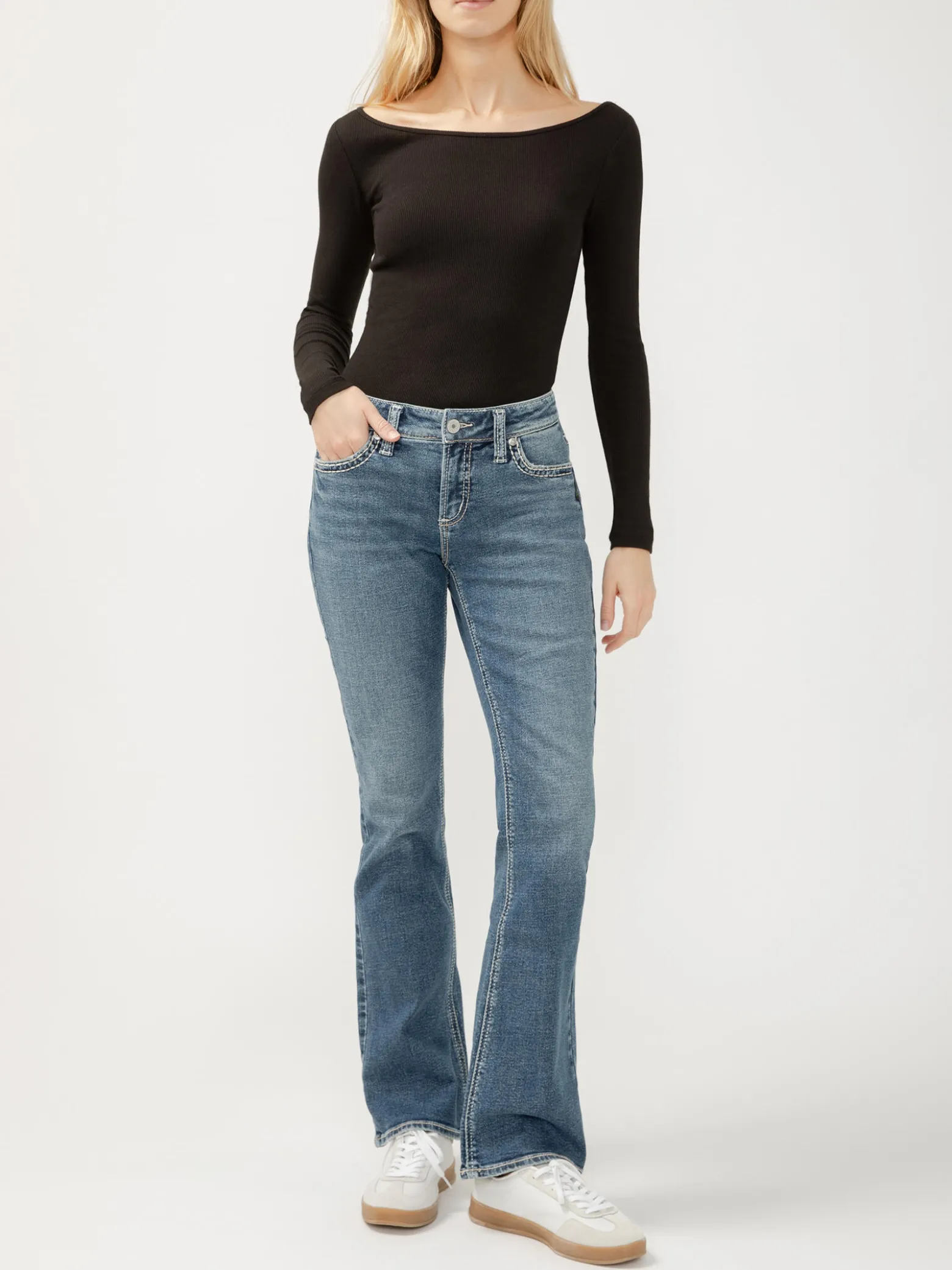 Elyse Mid Rise Bootcut Jeans