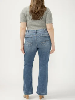 Elyse Mid Rise Bootcut Jeans Plus Size