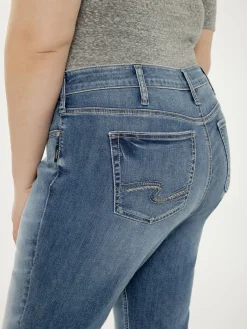 Elyse Mid Rise Bootcut Jeans Plus Size