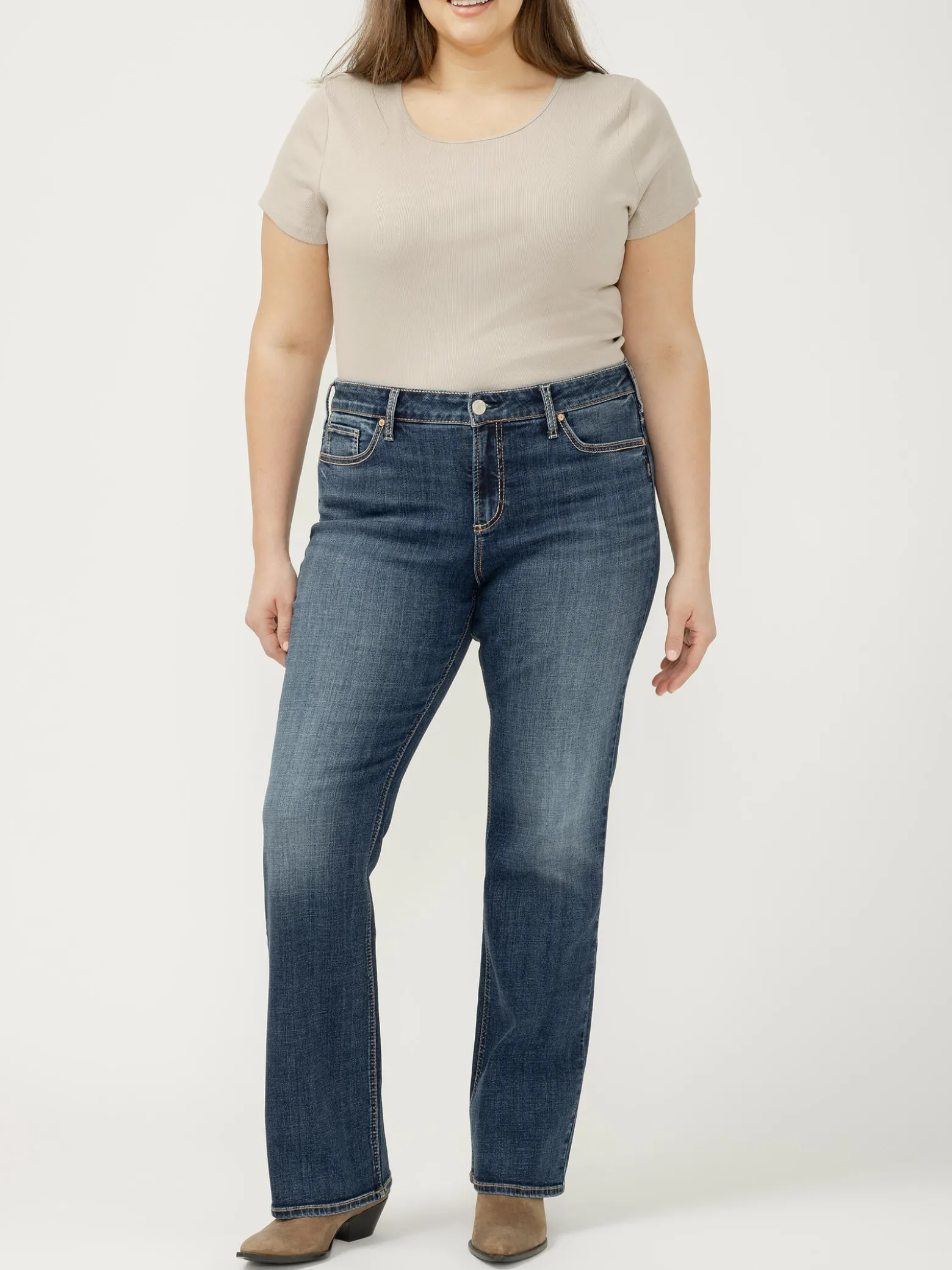 Elyse Mid Rise Bootcut Jeans