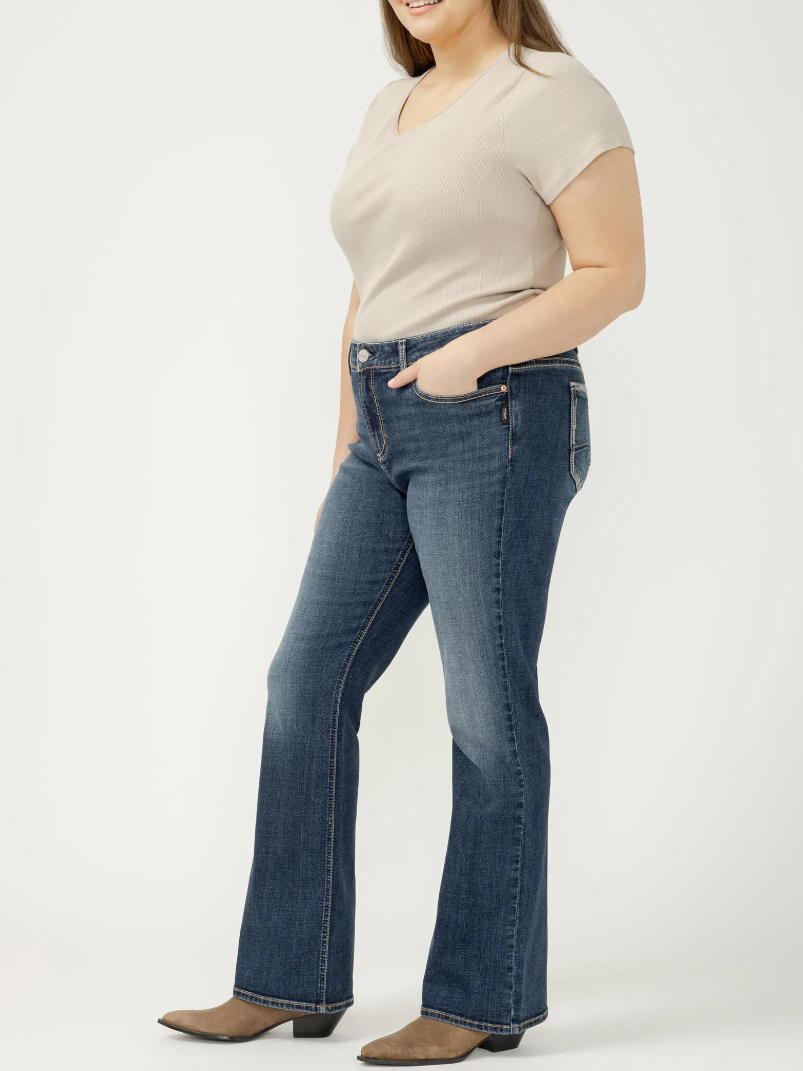 Elyse Mid Rise Bootcut Jeans