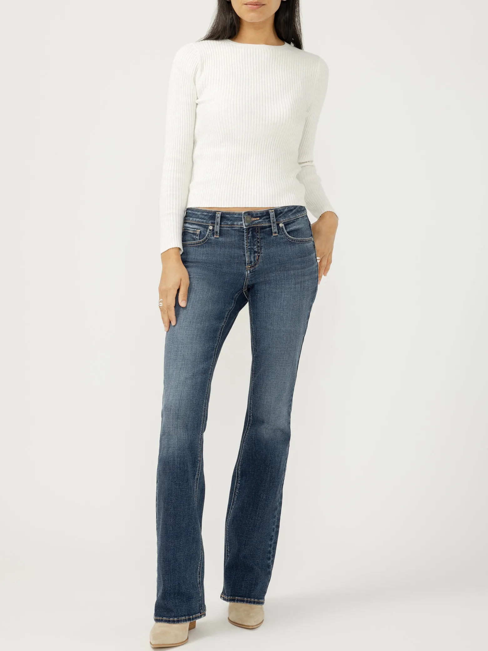 Elyse Mid Rise Bootcut Jeans