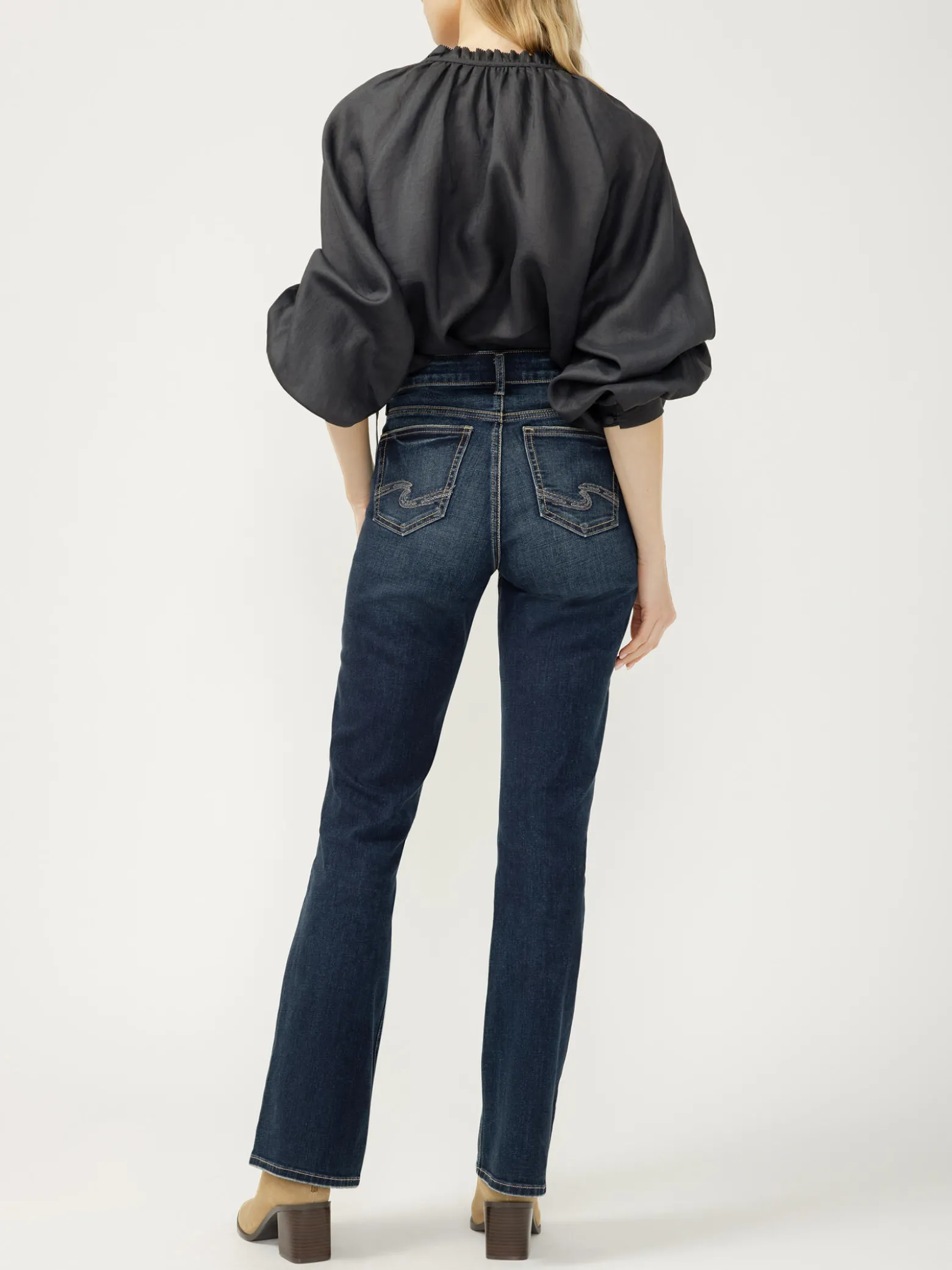 Elyse Mid Rise Bootcut Luxe Stretch Jeans