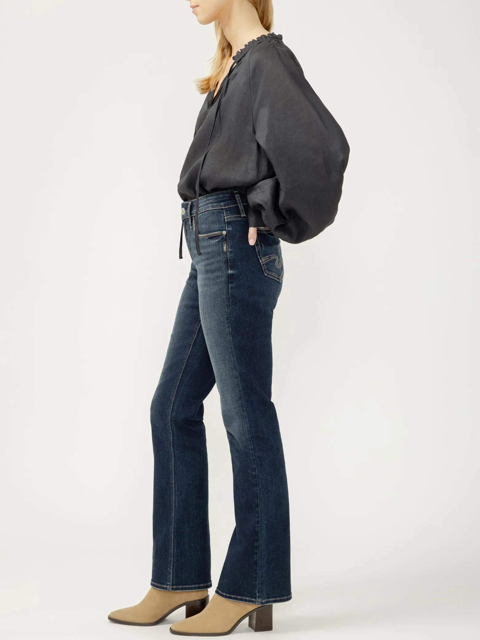 Elyse Mid Rise Bootcut Luxe Stretch Jeans