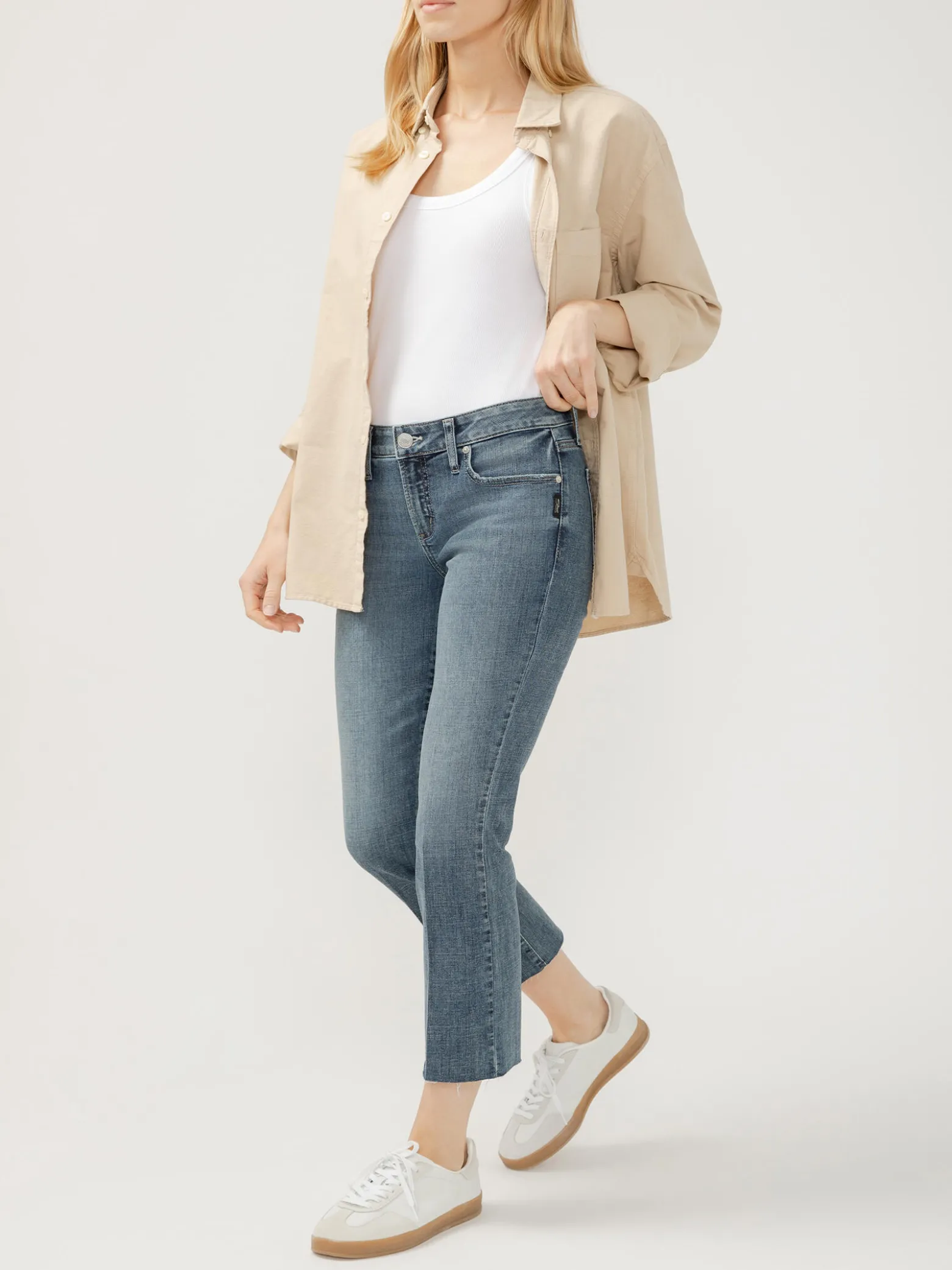 Elyse Mid Rise Kick Flare Luxe Stretch Jeans