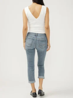 Elyse Mid Rise Luxe Stretch Capri