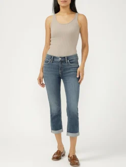 Elyse Mid Rise Luxe Stretch Capri
