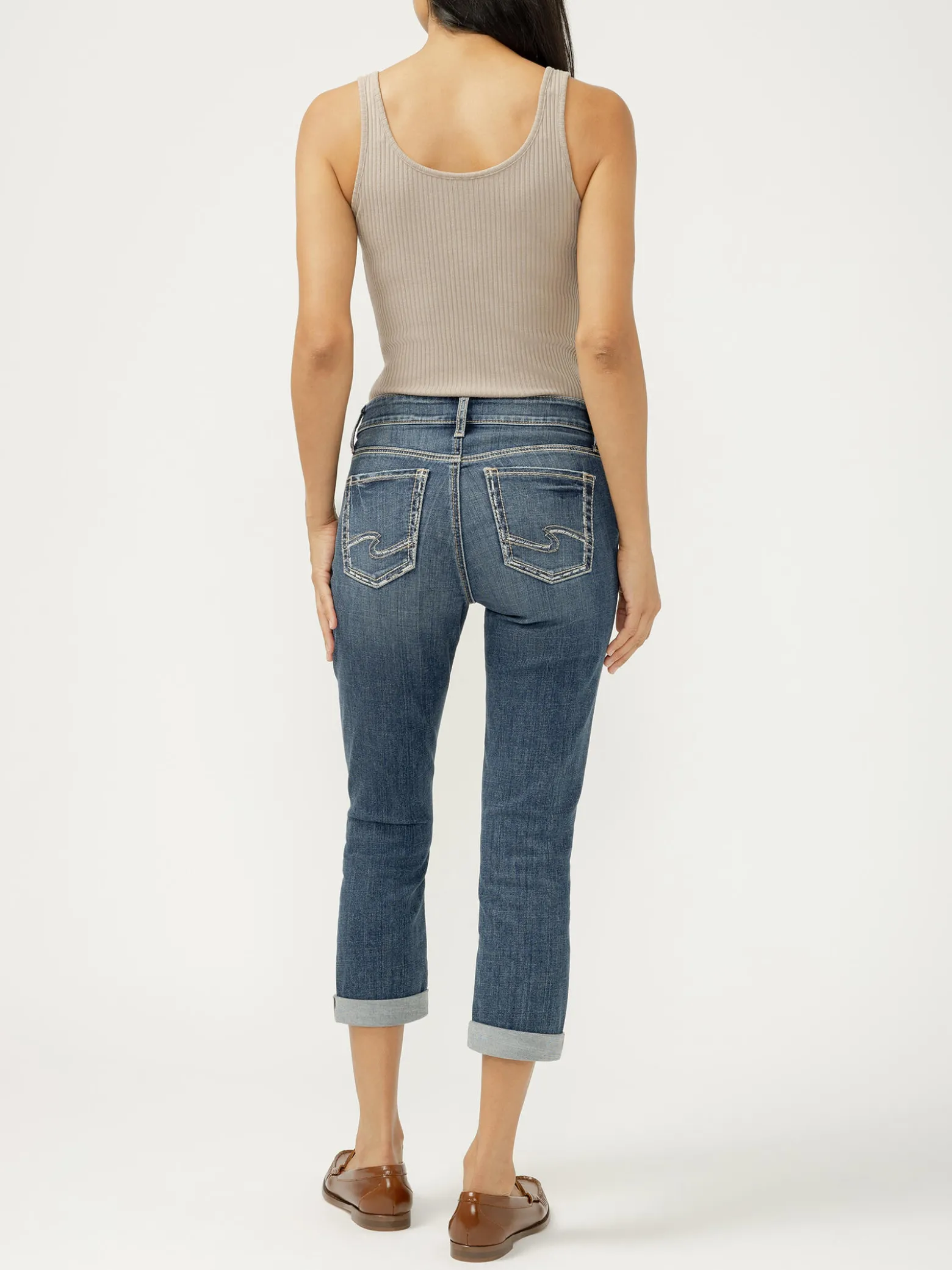 Elyse Mid Rise Luxe Stretch Capri